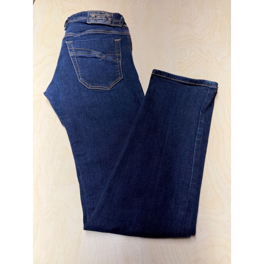 Diesel Iakop Jeans Mens 30x32 Blue Regular Slim Tapered Stretch Denim